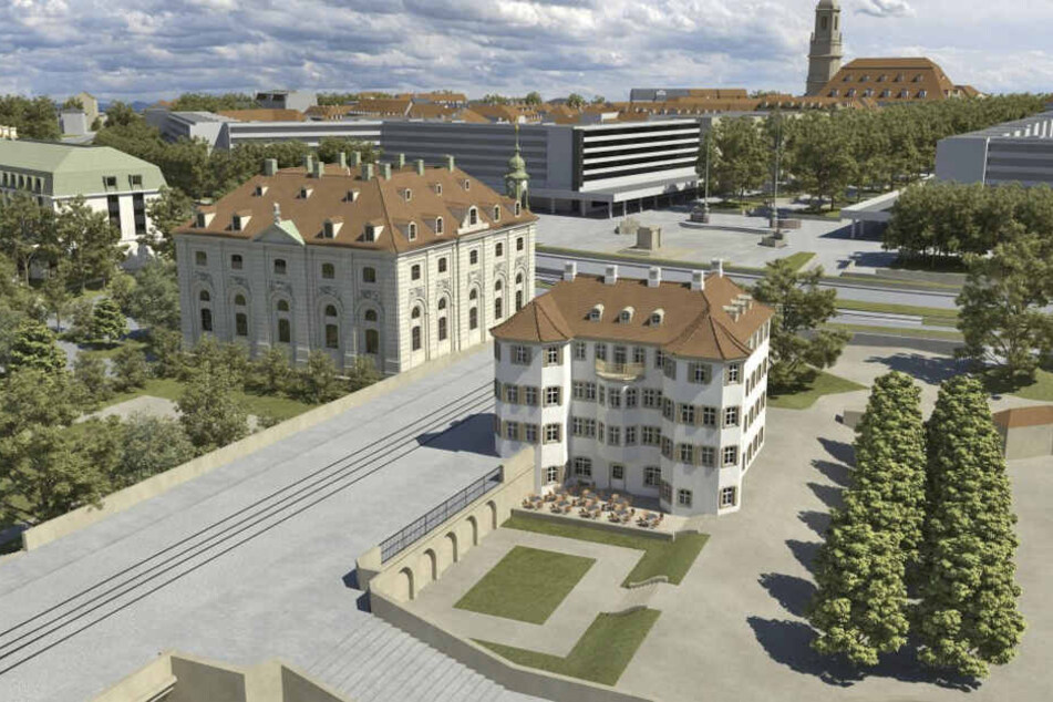 Die Stadt will das Grundstück für das Narrenhäusel (direkt an der Augustusbrücke) verkaufen.