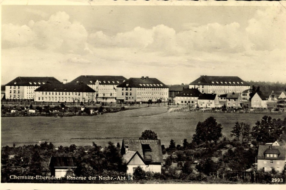 Blick auf das Ebersdorfer Kasernengelände von 1940.