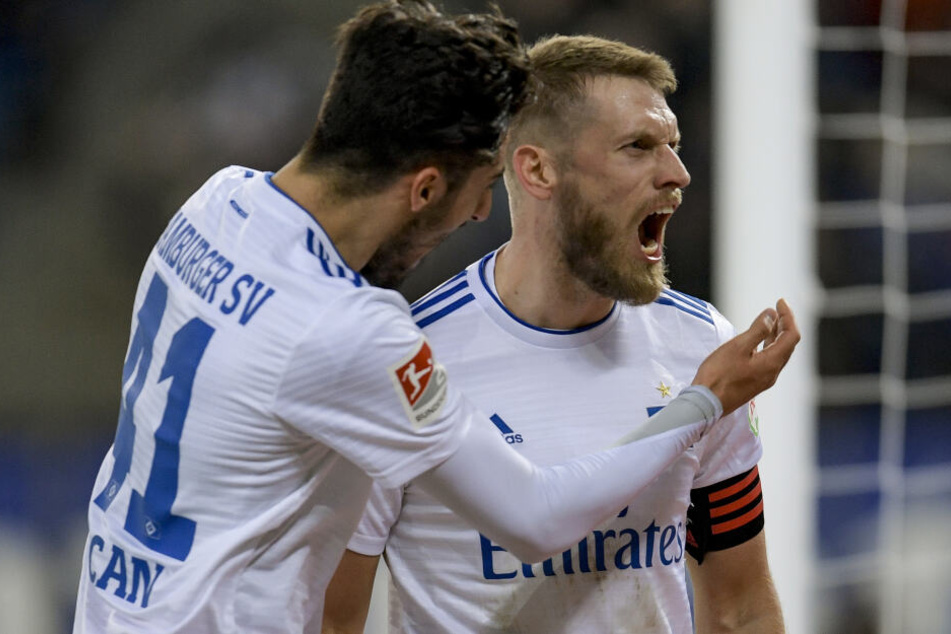 Hamburgs Aaron Hunt (rechts) nach einem Siegtreffer: In Kitzbühel konnte er eine erste Torchance nicht verwandeln.