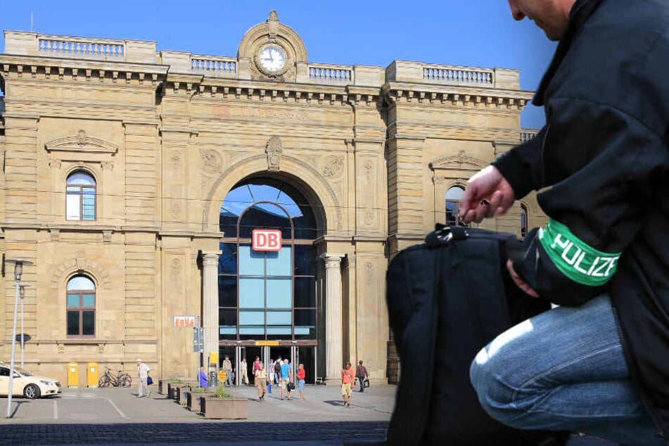 Nahe des Hauptbahnhofs in Magdeburg fanden die Schülerinnen den prall gefüllten Rucksack. (Bildmontage)
