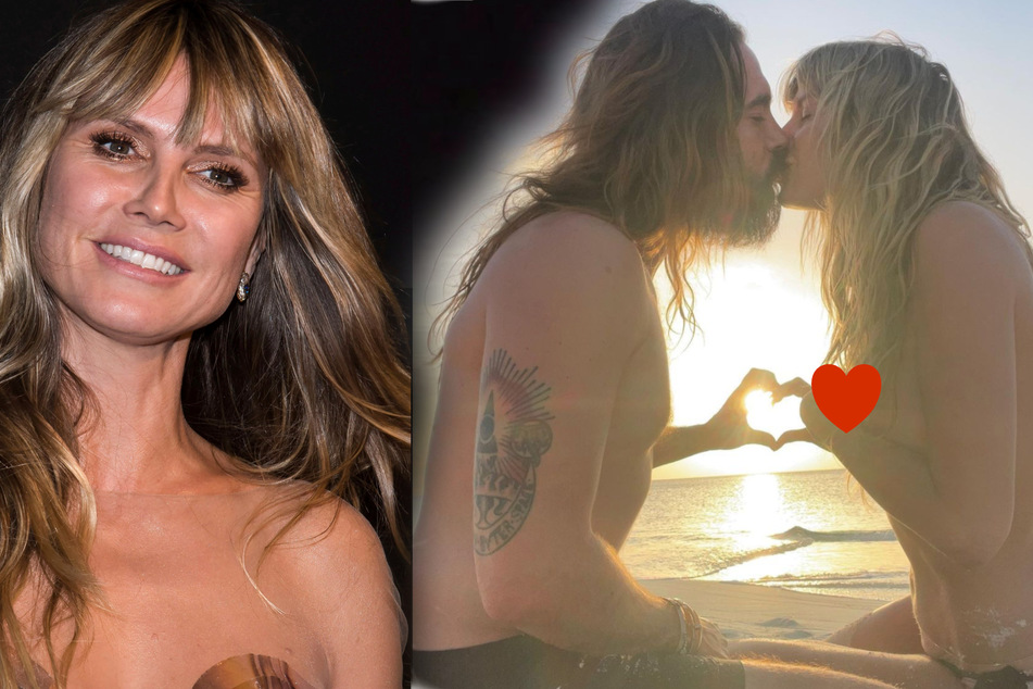 Heidi Klum: Intime Einblicke: Heidi Klum knutscht oben ohne mit Ehemann Tom am Strand