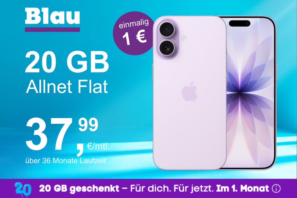 Das neue iPhone 17 im o2 Mobile M für einmalig 1 Euro.