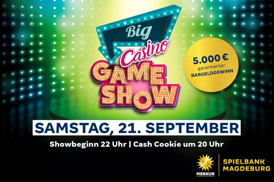 Big Casino Gameshow am Samstag (21.9.) in der Merkur Spielbank Magdeburg.