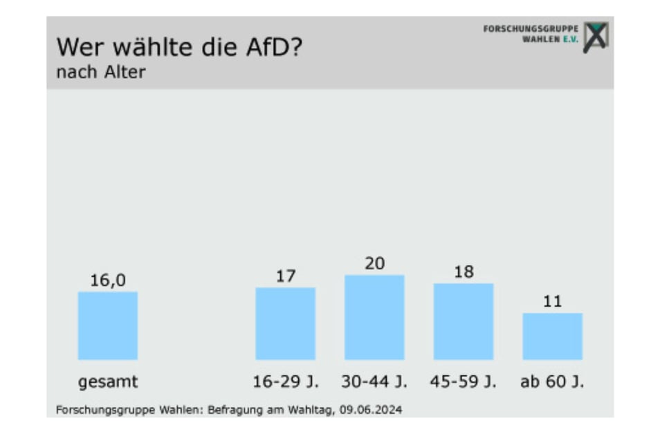 Unter den AfD-Wählern befanden sich viele junge Bürger.