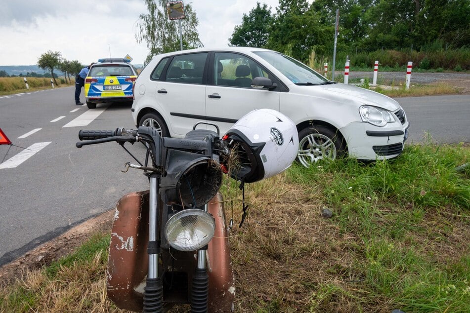 Der Moped-Fahrer (61) missachtete die Vorfahrtsregelung.