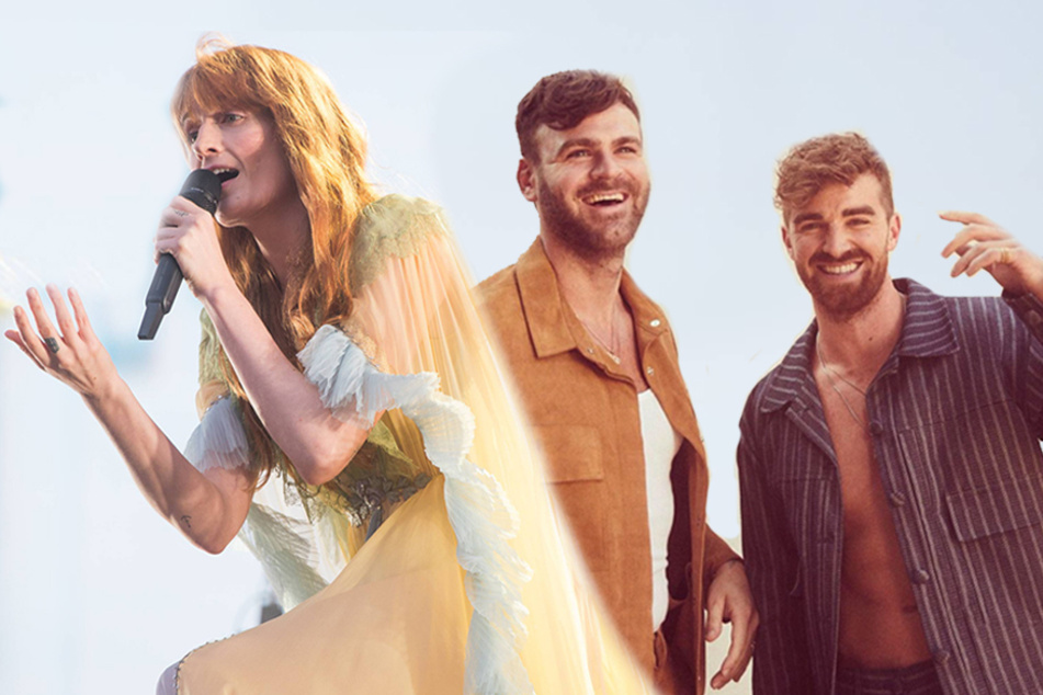Florence + The Machine (left) and The Chainsmokers are both releasing new singles this week.