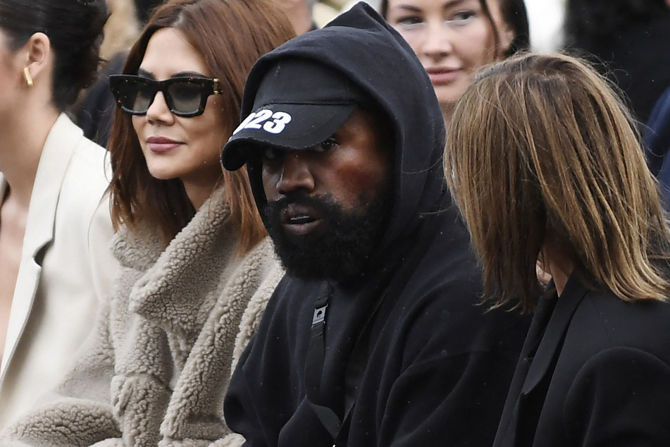 Kanye West at the Givenchy Spring-Summer 2023 fashion show during Paris Fashion Week.