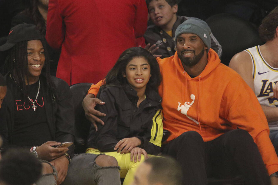 Basketball-Star Kobe Bryant mit seiner Tochter Gianna.