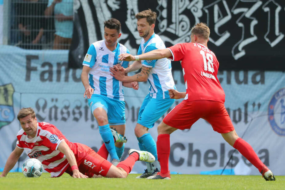 Ronny König (l.) Kostadin Velkov, Matti Langer und Lion Lauberbach (r.).