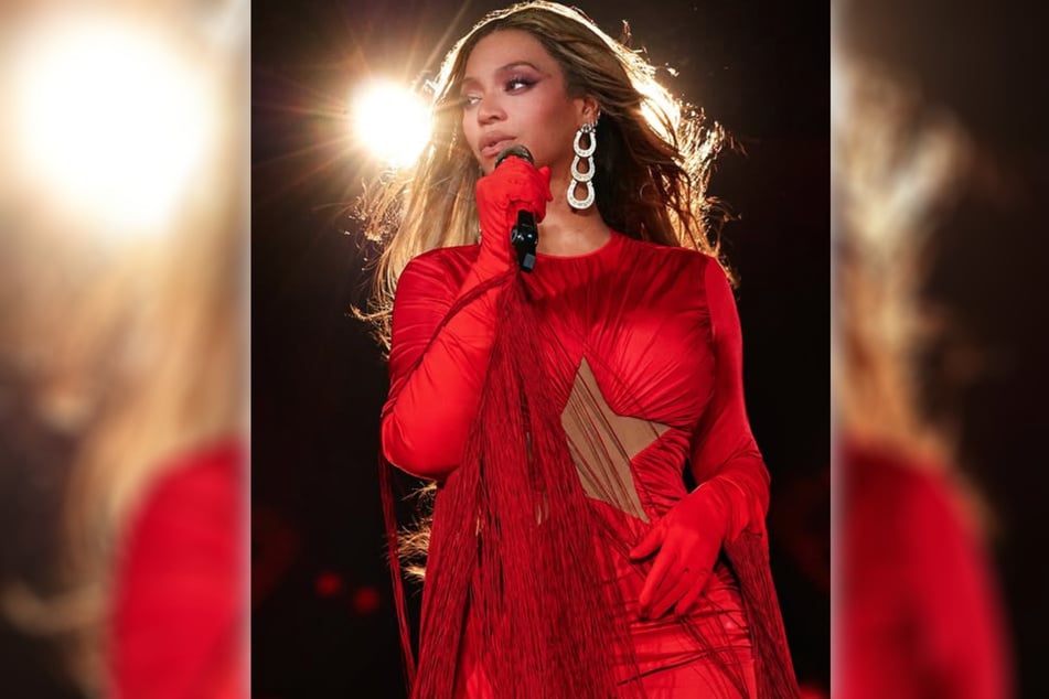 Kurz nachdem Beyoncé wieder festen Boden unter den Füßen hatte, setzte sie ihren Song fort.