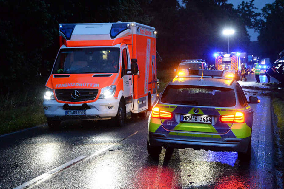 Die B476 musste bis 0.30 Uhr gesperrt werden.