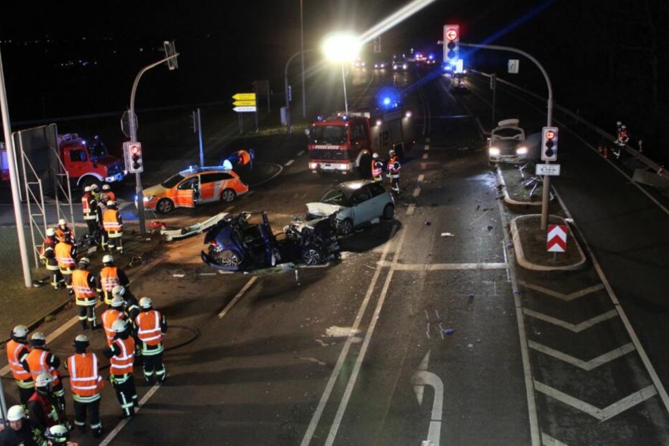 Ein Foto der Polizei Aachen von der Unfallstelle aus dem Januar 2019.