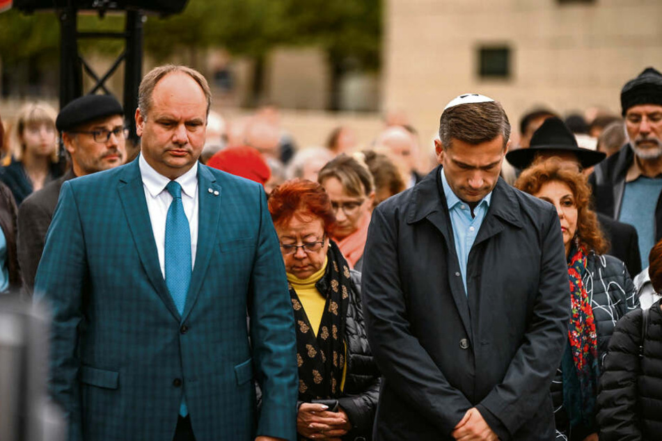 Oberbürgermeister Dirk Hilbert (47, FDP) und Vize-Ministerpräsident Martin Dulig (45, SPD).