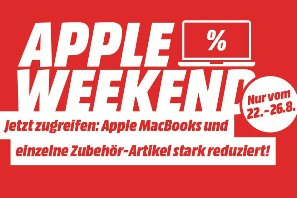 Apple Weekend: Bis einschließlich Montag bekommt Ihr bei MediaMarkt MacBooks und das passende Zubehör besonders günstig!