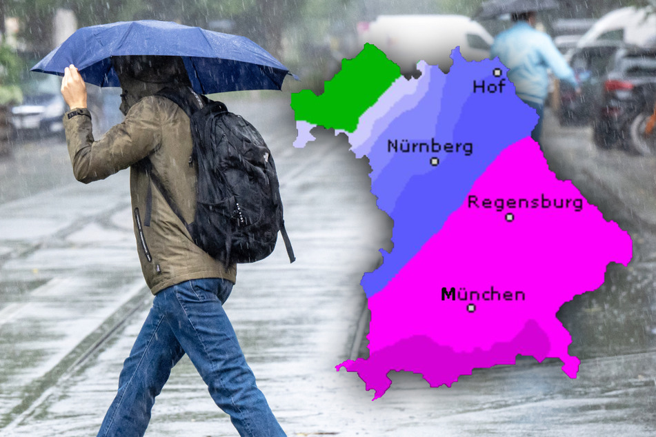 Das Wetter in München und ganz Bayern wird zum Wochenstart fast überall alles andere als angenehm.