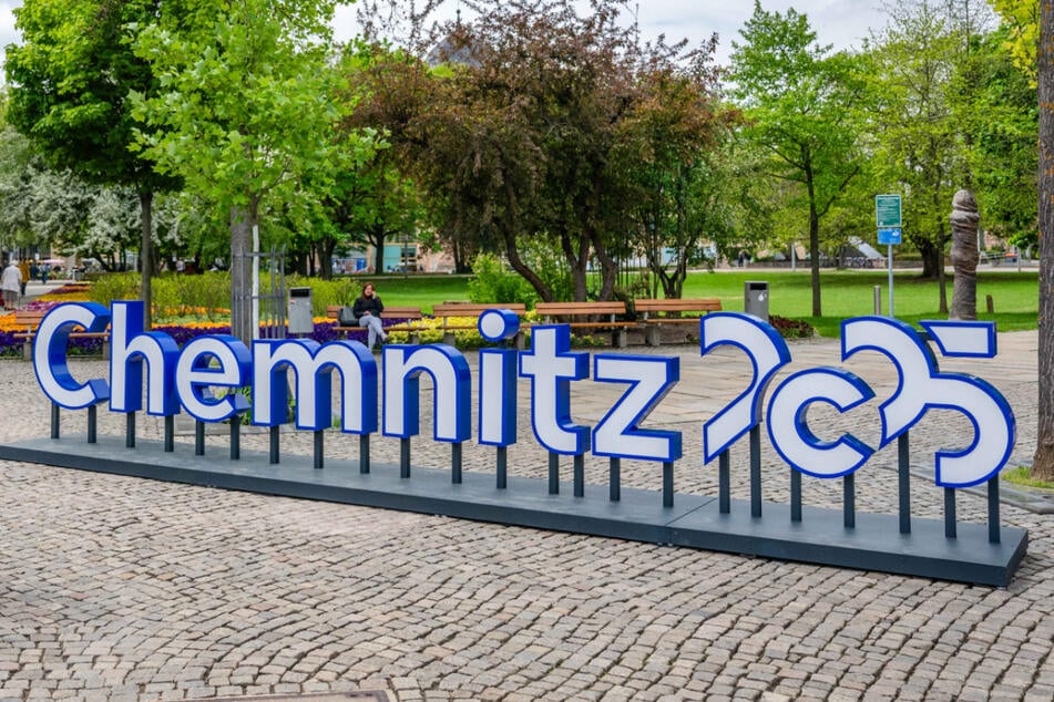 Einer der neuen Fotospots steht am Stadthallenpark in der Chemnitzer City.