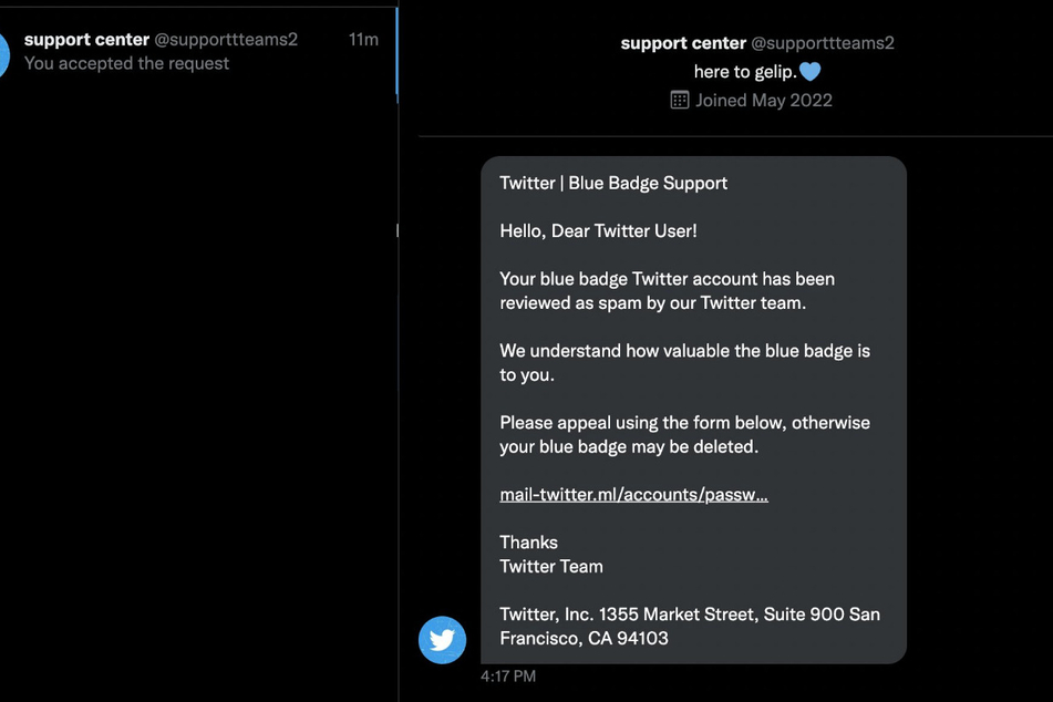 Twitter warns users of phishing scams targeting verified accounts