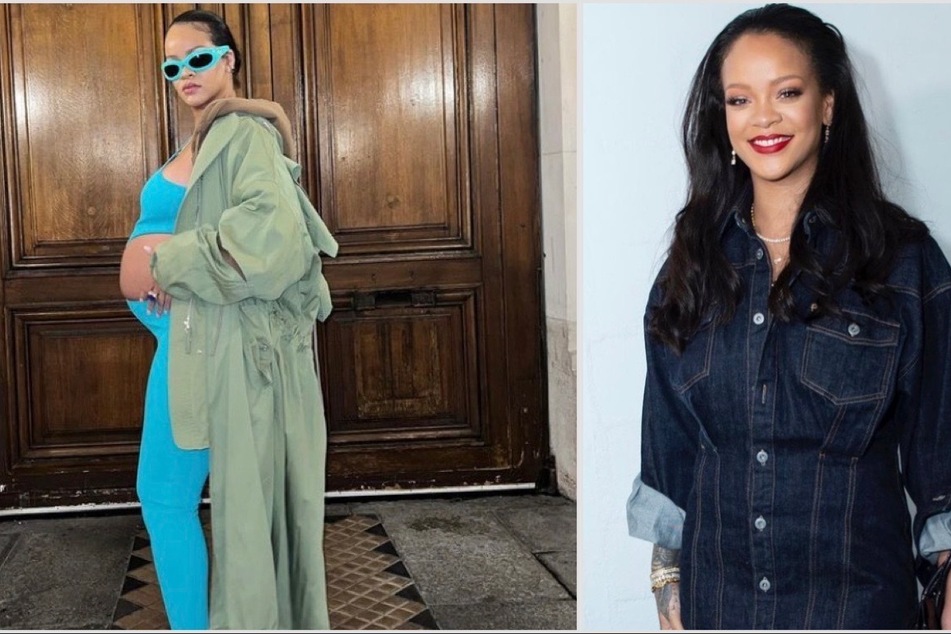 Pregnant Rihanna Bares Her Bump At the Louis Vuitton Menswear Show