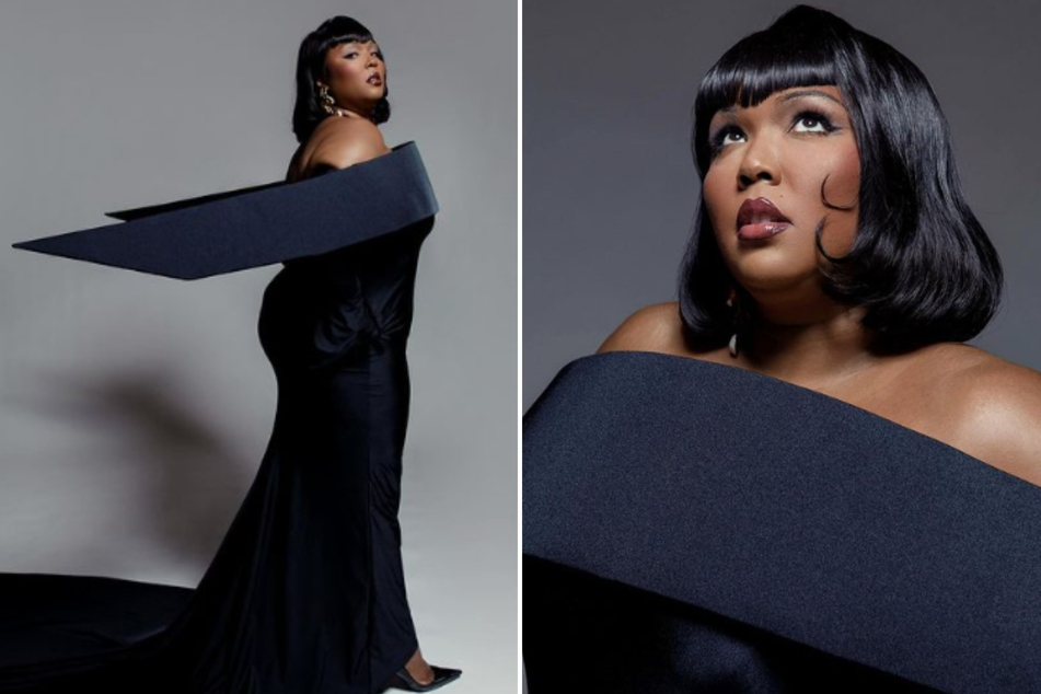 "Bop" star Lizzo stole the show in an all-black glam look and Bettie Page bangs for the 10th Annual Breakthrough Prize ceremony in LA.