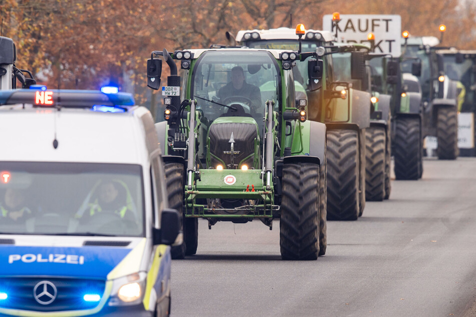 Immer wieder protestieren bundesweit Milchbauern für gerechtere Preise. (Archiv)