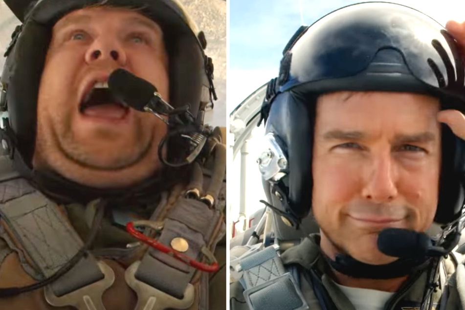 Top Gun Maverick: Tom Cruise fliegt James Corden in Kampfjet!