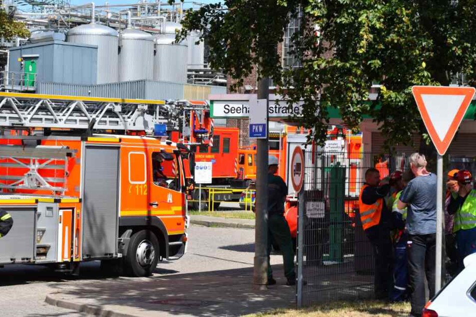 Dort war ein Fass mit Natriummethanolat in Brand geraten.