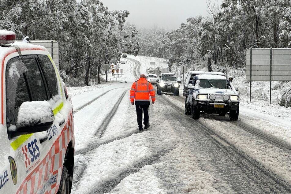 Heftige Schneefälle konnten in Australien beobachtet werden.