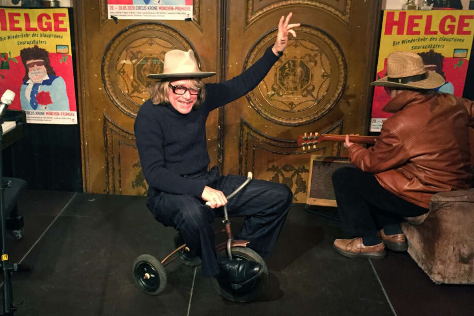 Helge Schneider bei der Pressekonferenz zu seiner neuen Tournee.