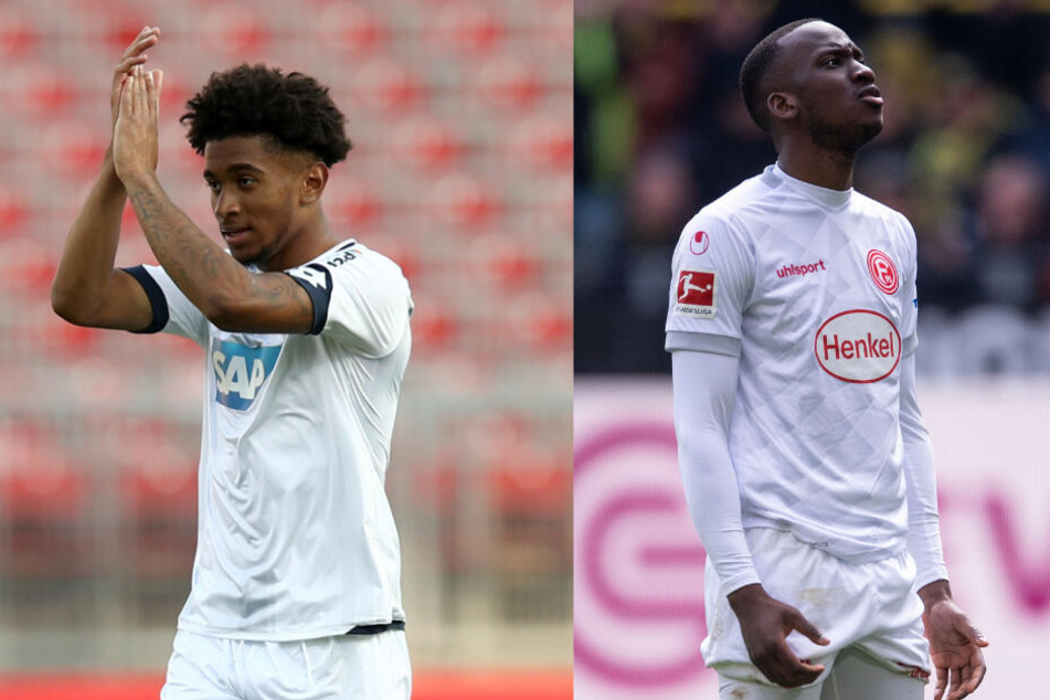 Keine Unbekannten: Reiss Nelson (l.) und Dodi Lukebakio (r.) spielten auf Leihbasis in der Bundesliga.