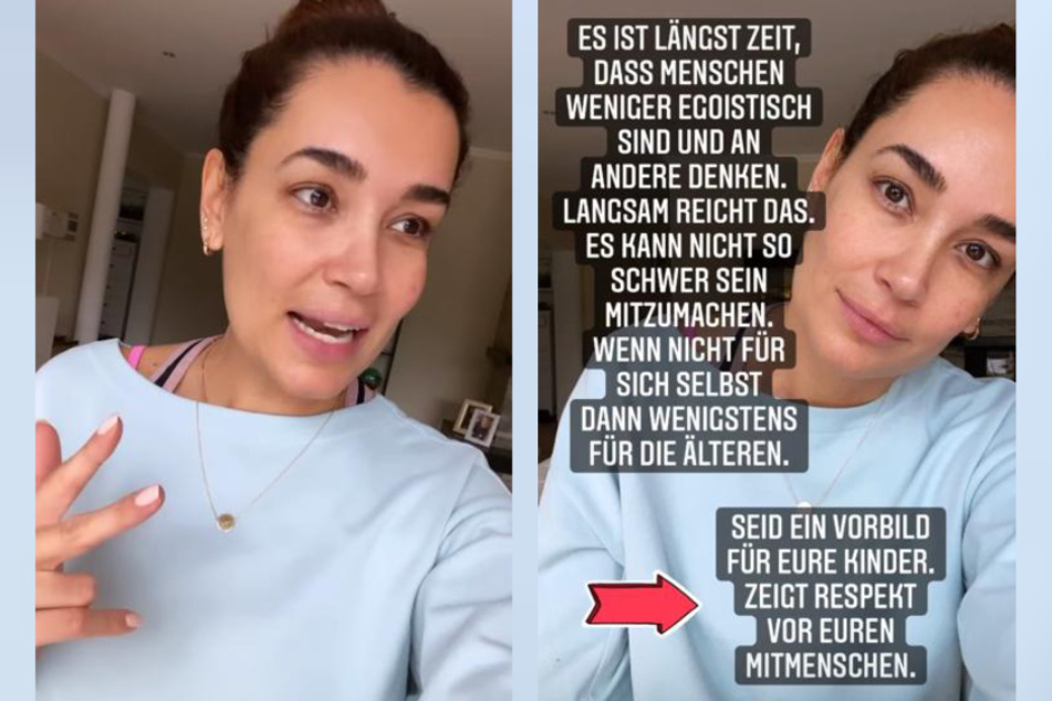 Jana Ina Zarrella (44) meldete sich am Dienstag mit einem dringenden Appell bei ihren Instagram-Fans. Sie erinnerte an die Regeln der Corona-Schutzverordnung.