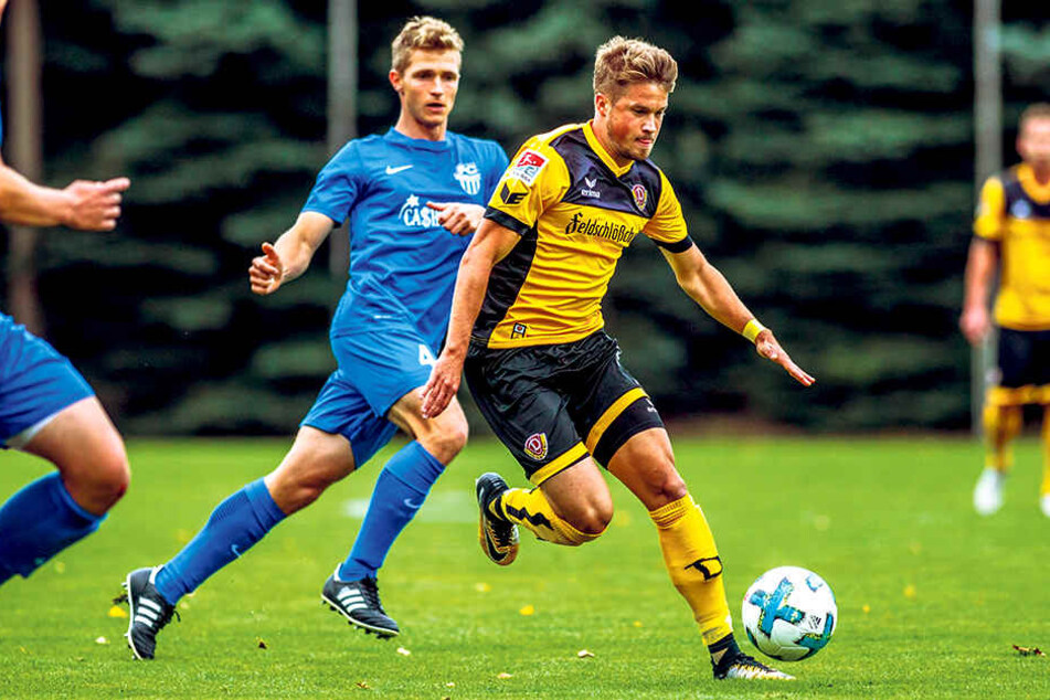 Patrick Möschl (r., am Ball) ist wieder fit, hat seinen leichten grippalen
Infekt überwunden.