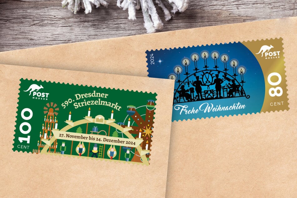 Dresden: Neue Striezel-Briefmarke mit Weihnachts-Motiv