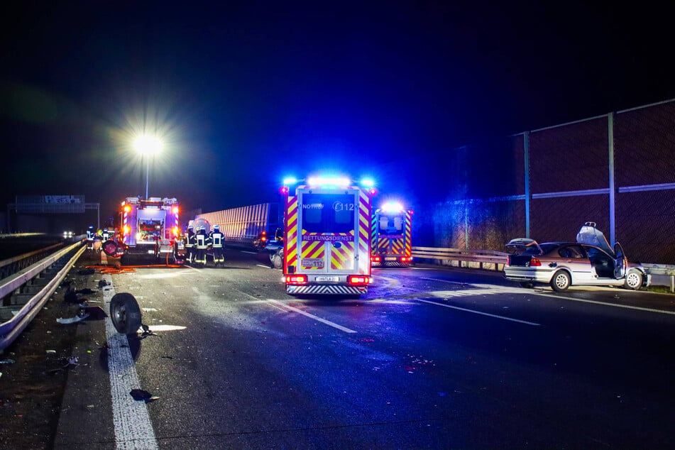 Teilweise war die A10 aufgrund der Unfallaufnahme bis 1 Uhr gesperrt.