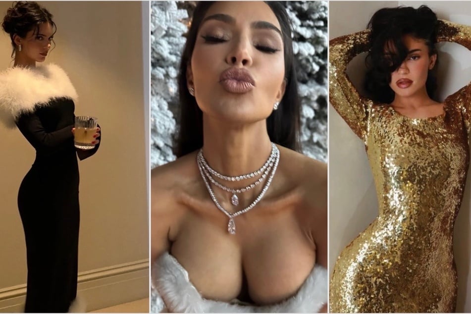 Kardashian-Jenners slay Old Hollywood glam at annual Christmas party