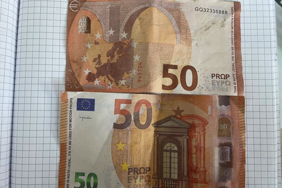 Achtung, Fälschung! 50-Euro-Scheine liegen auf der Straße rum