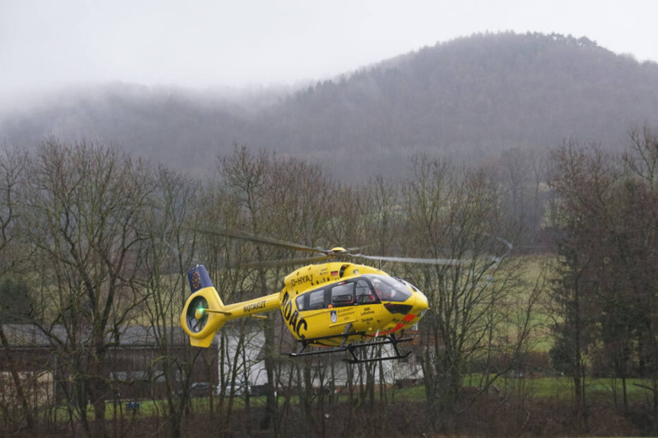 Ein Rettungshubschrauber war im Einsatz.