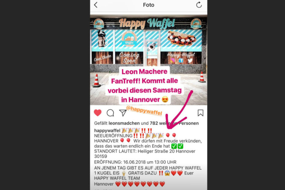 Bei Instagram kündigt der YouTube-Star die neue Shop-Eröffnung groß an.
