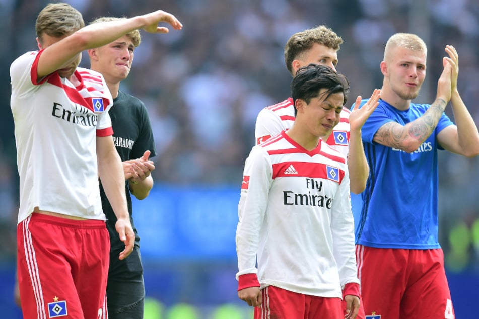 Am 12. Mai 2018 verabschiedeten sich die HSV-Profis tränenreich in die 2. Bundesliga. Der Gegner am Sonntag ist derselbe wie damals. (Archivfoto)