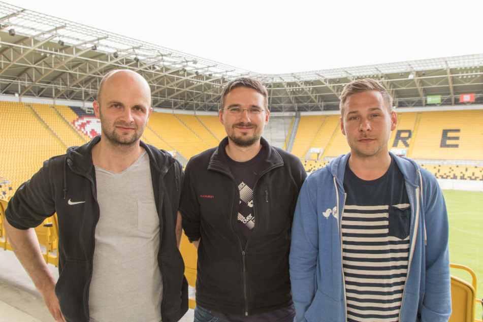 Die Köpfe hinter dem Filmprojekt: Jan Franke, Steffen Kuttner und Henry Buschmann (v.l.n.r.).