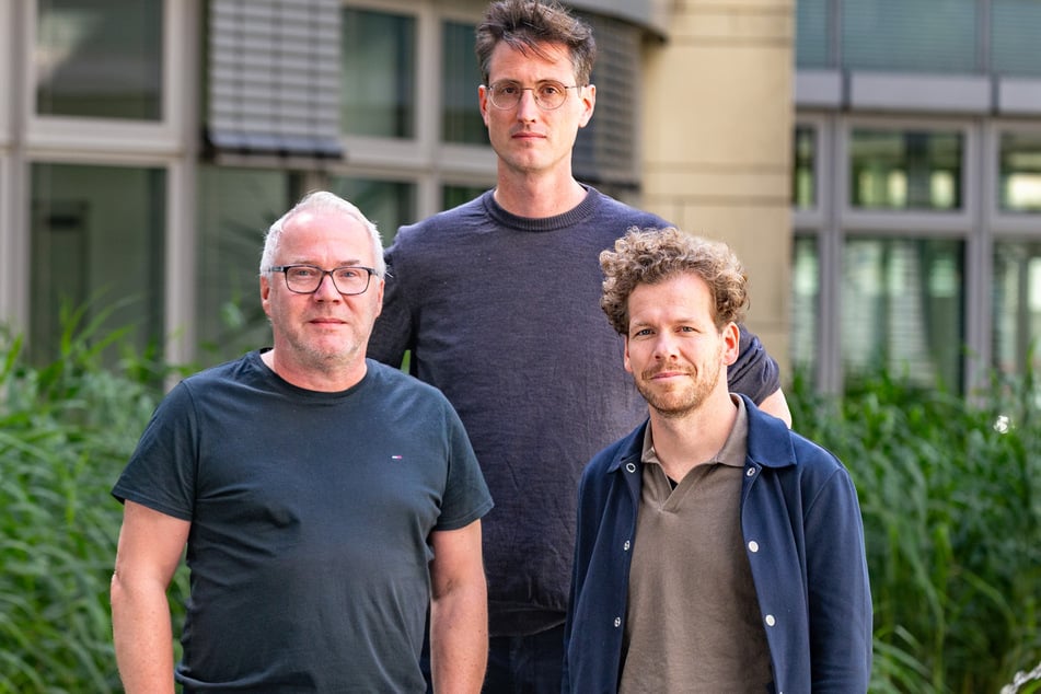 Die Architekten Stefan Burgard (v.l.), Tobias Mansperger und Frank Großkopf haben ihrer Meinung nach den genehmigungsärmsten Entwurf.