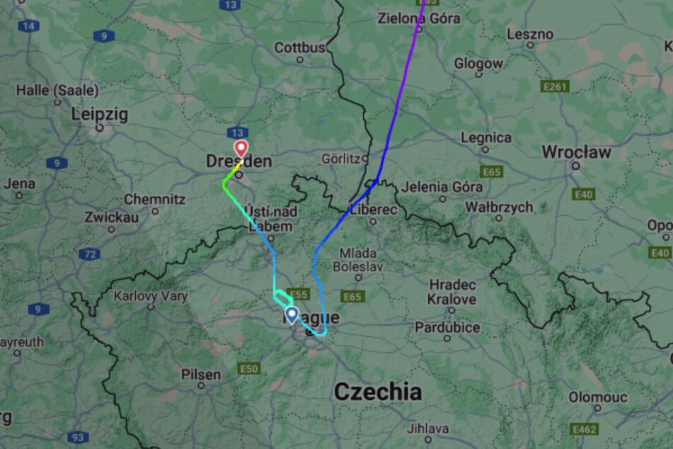 Der Flieger aus Helsinki konnte nicht in Prag landen und wurde deshalb nach Dresden umgeleitet.