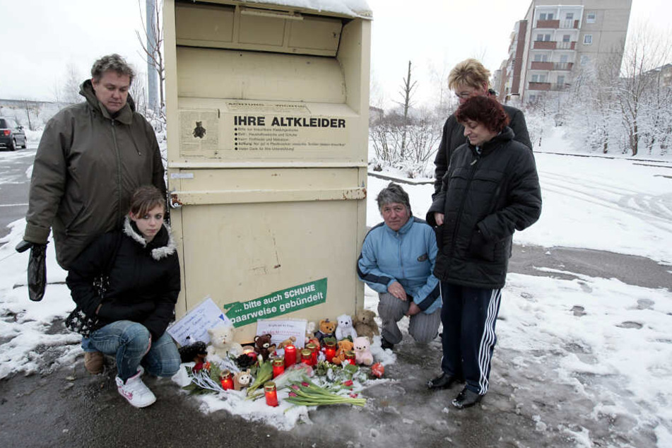 In diesem Container wurde am 19. Januar 2011 ein toter Säugling gefunden. Der Fall erschüttert die Schwarzenberger bis heute.