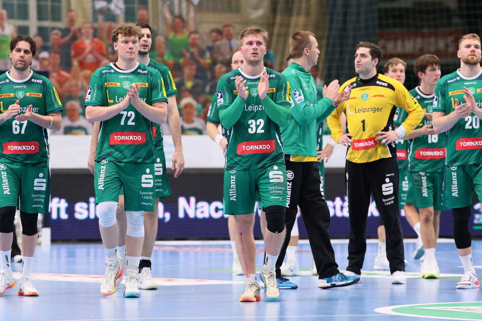 Nach dem letzten Spiel am Sonntag gegen GWD Minden verabschiedet sich der SC DHfK von neun Spielern, die die Reise ins Unterhaus nicht mit antreten werden. (Archivfoto)