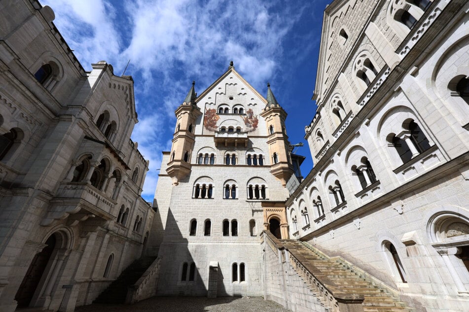 Der Innenhof des Schlosses Neuschwanstein: Nach mehr als einem Vierteljahrhundert Bestrebungen aus Bayern nun Teil des Unesco Welterbes.
