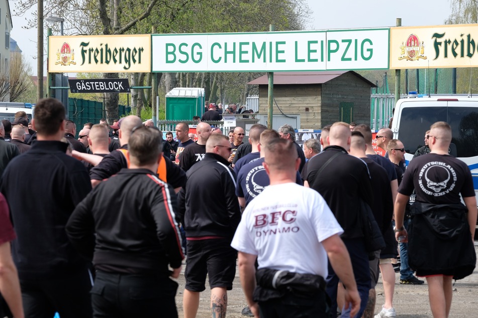 Vor dem Gästeblock im Alfred-Kunze-Sportpark werden sich vor dem nächsten Duell zwischen der BSG Chemie Leipzig und dem BFC Dynamo keine Auswärtsfans tummeln.