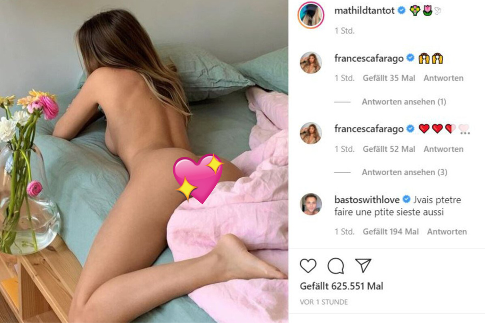 Mathilde Tantot (26) lies on her bed – stark naked!