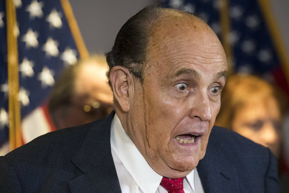 Rudy Giuliani's theories get wilder and wilder as hair dye pours down his cheeks on live TV.