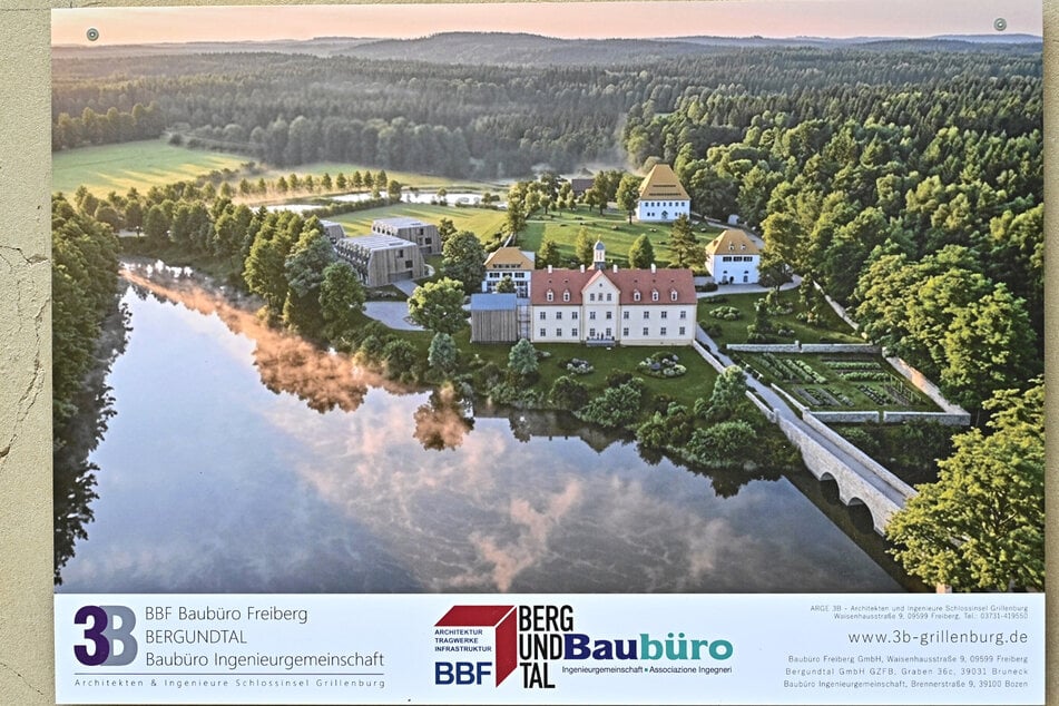 Diese Visualisierung zeigt, wie das Jagdschloss Grillenburg einmal aussehen soll.