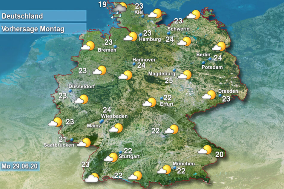 Überwiegend gute Aussichten für den Wochenstart.