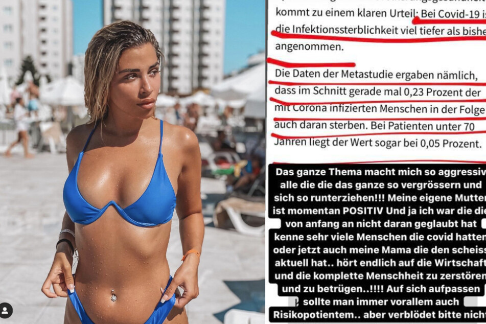 TV-Sternchen Dijana Cvijetic (26) leugnet das Coronavirus zwar nicht, fordert die Menschheit aber auf, nicht zu "verblöden".